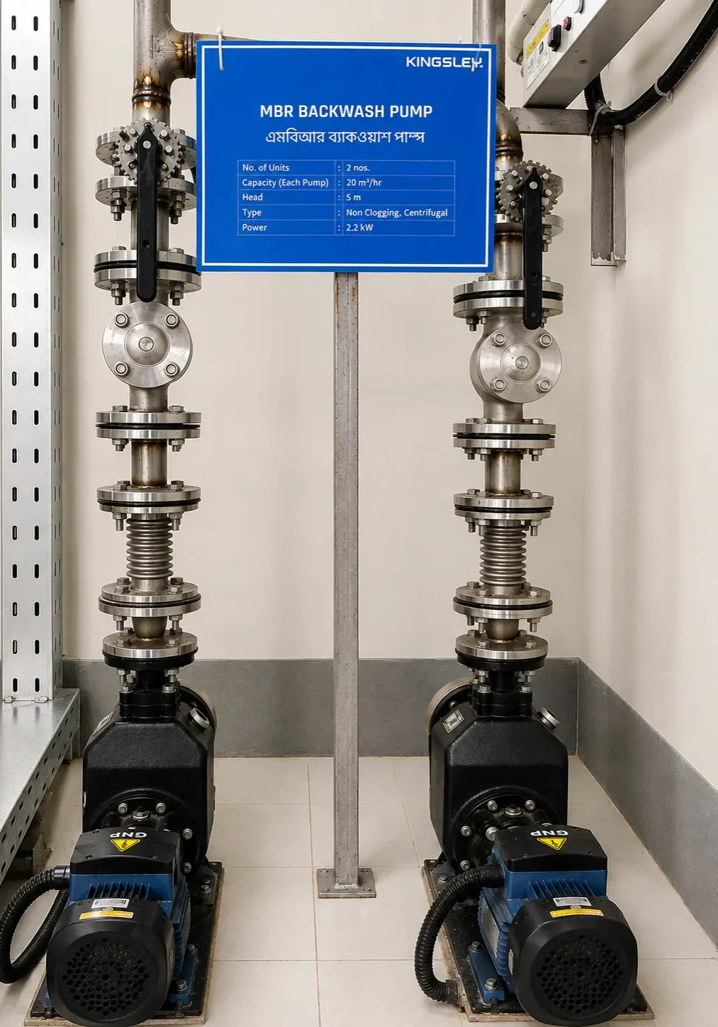 Symmetrical MBR Backwash Pump EI